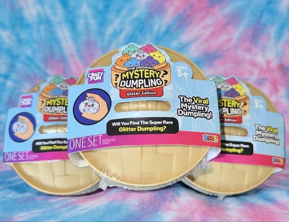 RMS Squishy Bun Original Mystery Dumpling Glitter Series Rare Viral New 2026